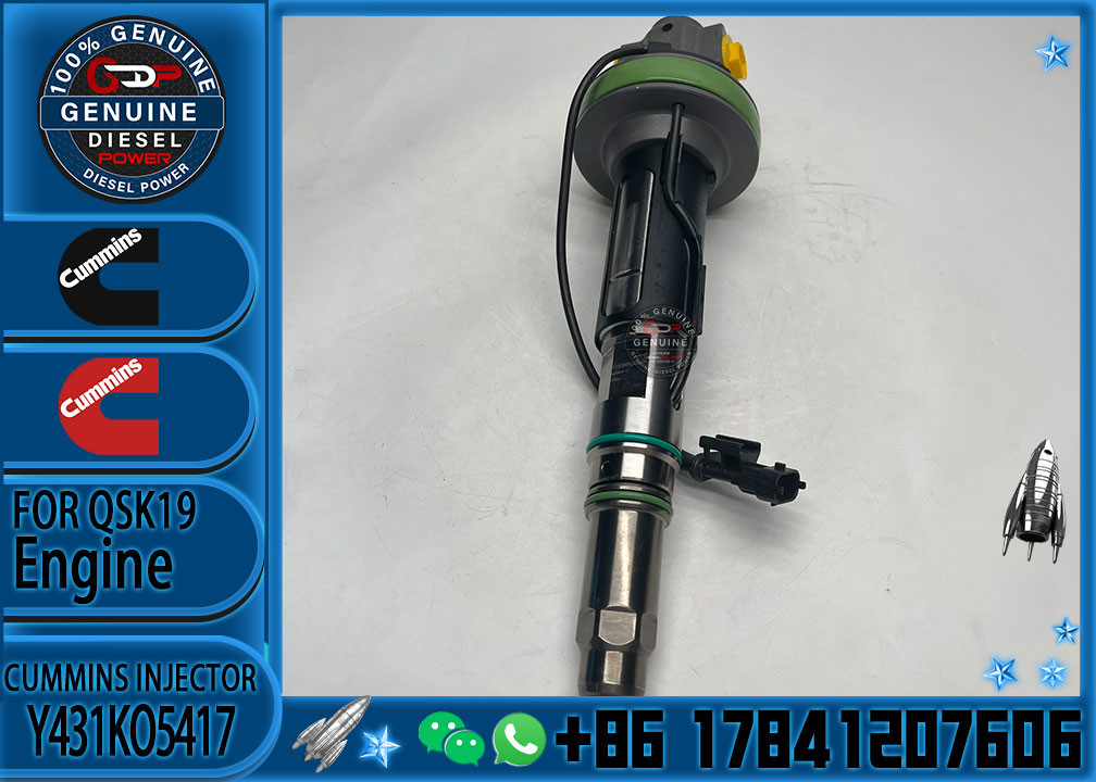 Construction Machinery Parts Fuel Injector For QSK19 Diesel Y431KO5205 Y431K05420 Y431KO5417 For CUMMINS Diesel Engine