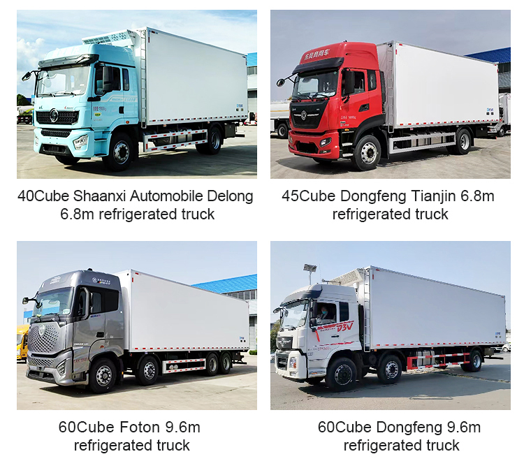 4x2 Refrigerated Cooling Refrigerator Van with Maximum Torque Nm 500-1000Nm and Dimensions L x W x H mm 5995*2450*23265