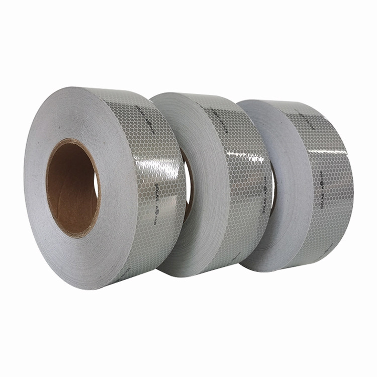 Adhesive PET Marine SOLAS Reflective Tape Fabric Based