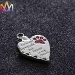 Engraved 304 Stainless Steel Heart Cremation Urn Necklace