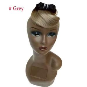 China Fashion Style Brazilian Hair Ombre Gray Color Snail Curl Machine Hair Weft wholesale