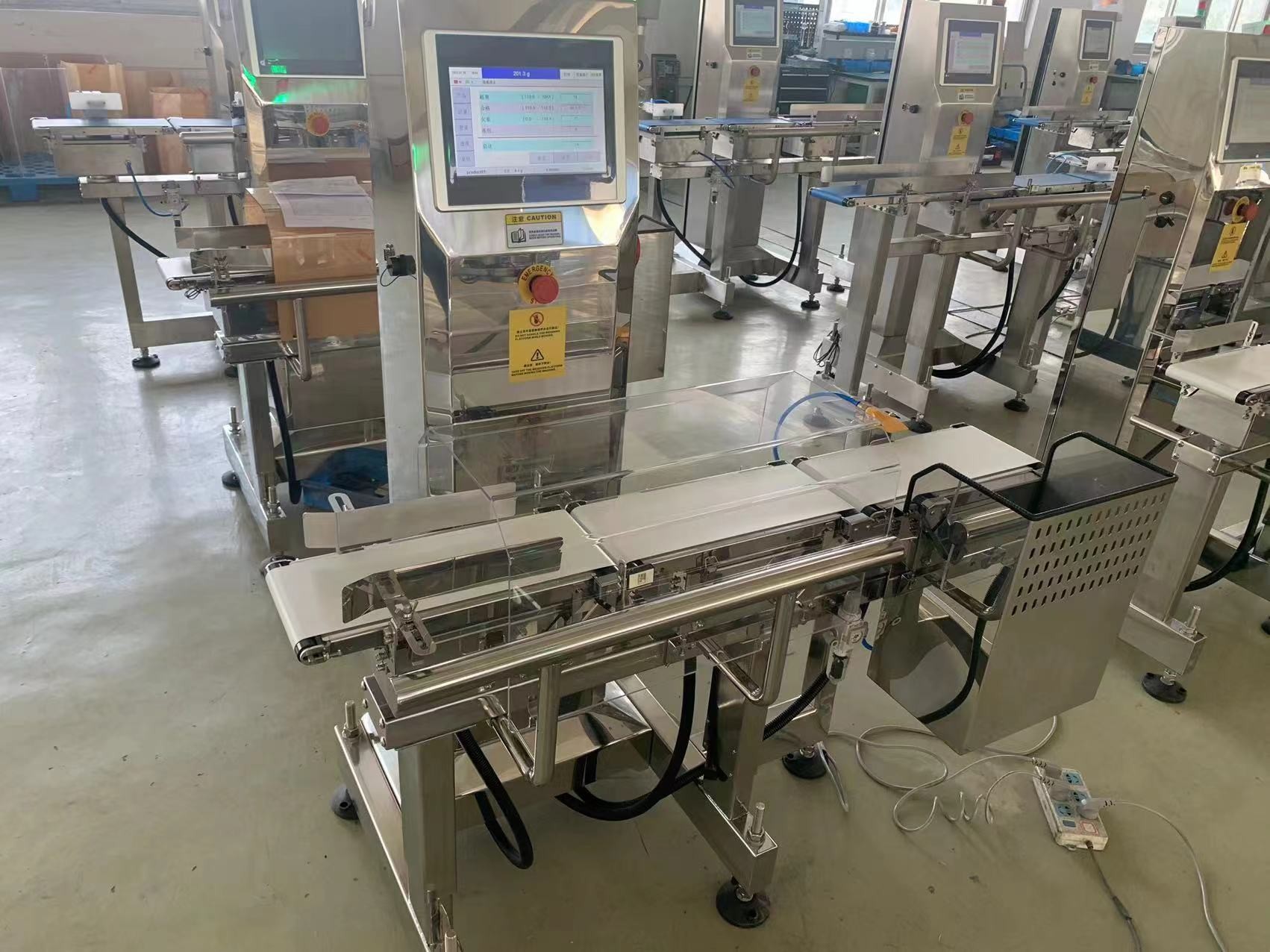 High Speed Conveyor CheckWeigher for production line auto weight sorting process