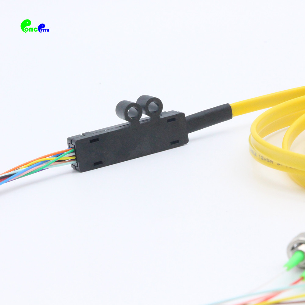 12F FC APC G657A1 Single Mode Fiber Pigtails Fanout 0.9mm Tails IEM Grade B