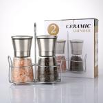 80ml Ceramic Blades Refillable Glass Pepper Grinder