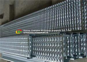 China Bolted Fixing Serrated Galvanized Stair Tread , Anti Slip Steel Grate Stair Treads wholesale