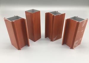 China 6063 T4 Senegal Wood Finish Aluminium Profiles , Anodized Aluminum Extrusions wholesale