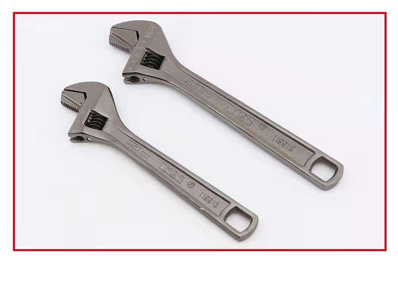 Adjustable wrench, 12 "/300mm, maximum opening 50mm, surface electrophoresis treated, tool steel, 750g,