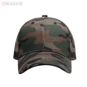 China Camouflage Unisex Club Fan Outdoor Baseball Caps 2.5cm Visor 6 Panel wholesale