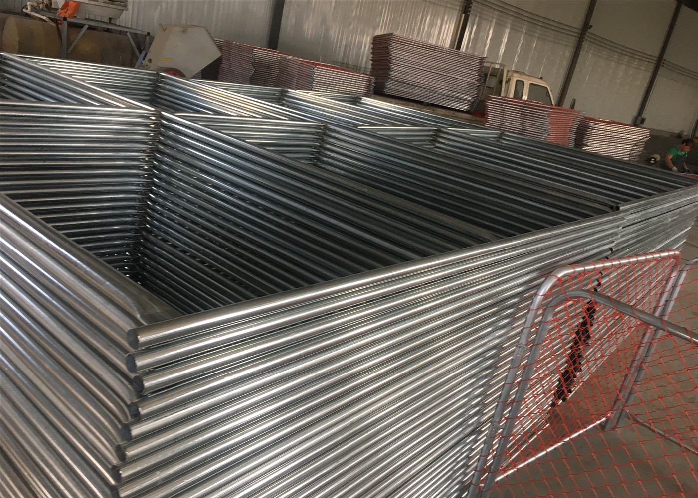 6'X12' temporary fence panels for construction site tube 1⅝"(42mm) chain link fence panels tube