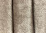 Breathable Faux Suede Fabric , 89% P 11% SP Microfiber Suede Upholstery Fabric