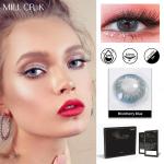 KSSEYE Non Prescription Ocean Bright Blue Eye Contacts Lenses 14.5mm