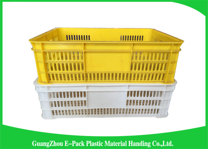 Mesh Plastic Food Crates Moving Storage Environmental Protection For Supermarkets