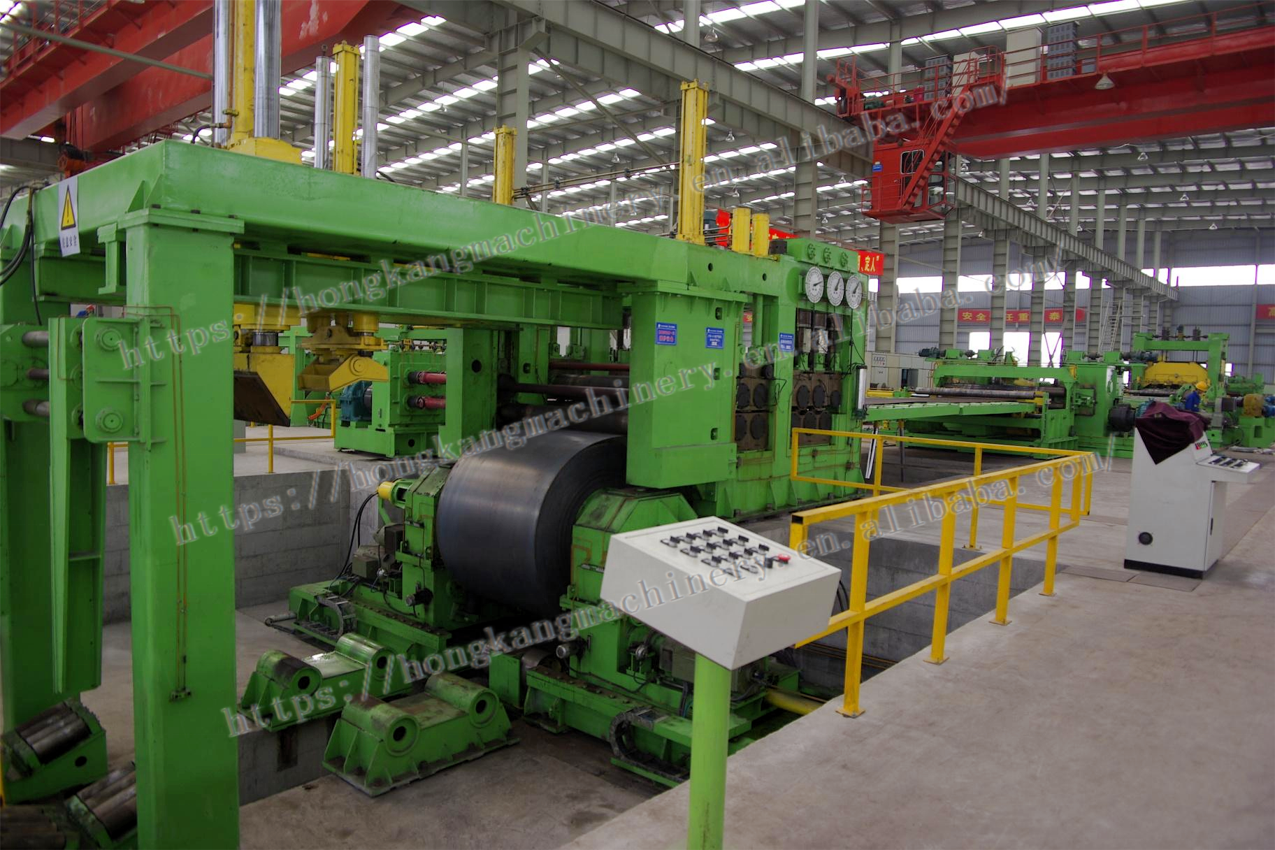 220mm accuracy Steel Coil Uncoiling Leveling Shearing Stacking Line for Hot Roll Steel