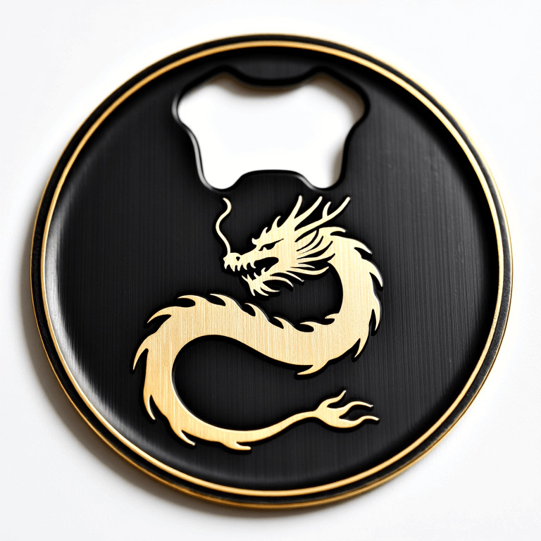 Hand Wash Metallic Coaster With Bottle Opener Function A Perfect Combination Of Style And Practicality