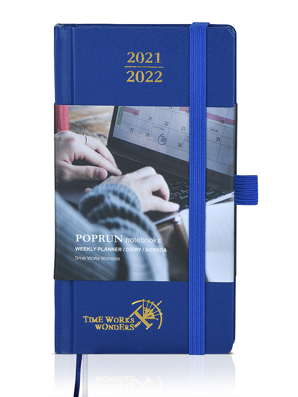 Royal Blue 4.25X6.75inch Spiral Weekly Planner Sturdy Twin Wire Binding