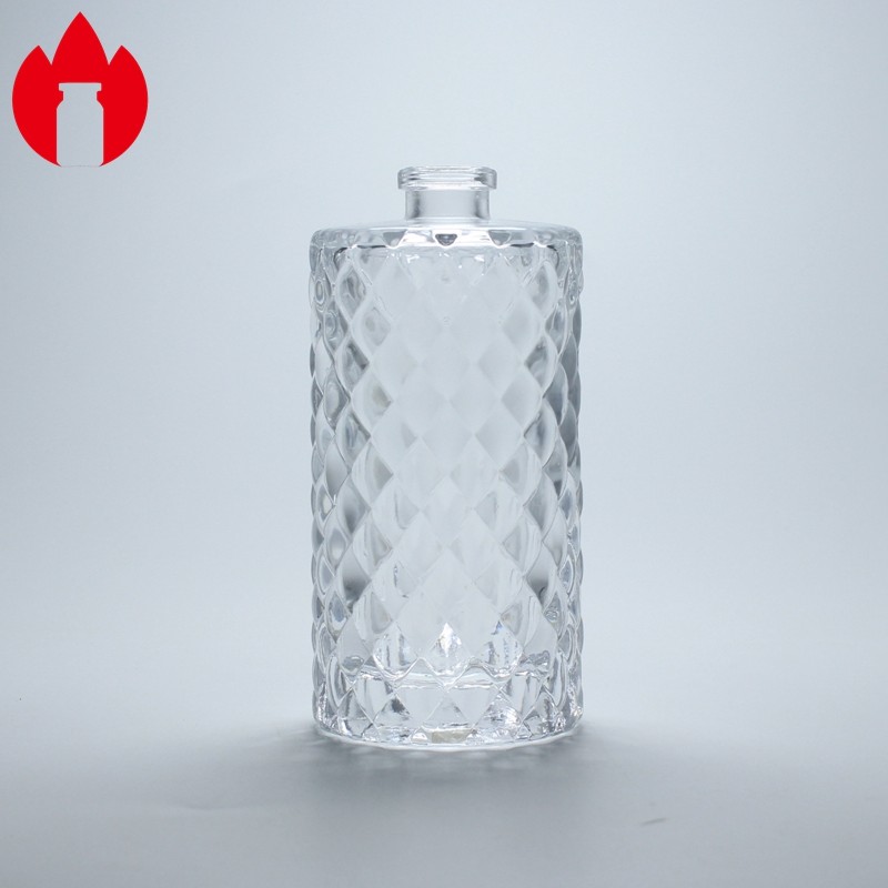 45ml Clear Perfume Glass Vial Hot Stamping Frosting
