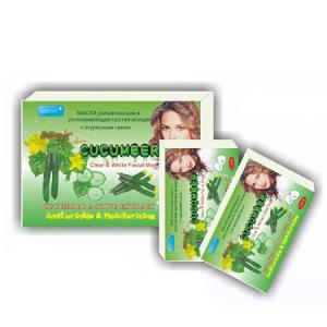 China Cucumber Moisturizing &amp; Anti-wrinkle Facial Mask wholesale