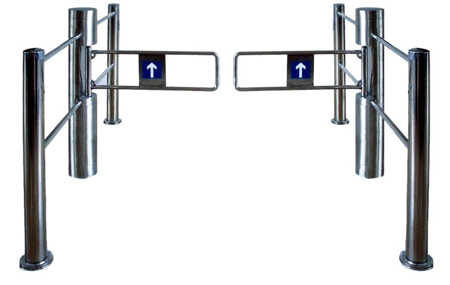 Supermarket Gate Four Arm Turnstile Tunrstile QSJCKQ Supermarket Security Access shop security gate/ security fence