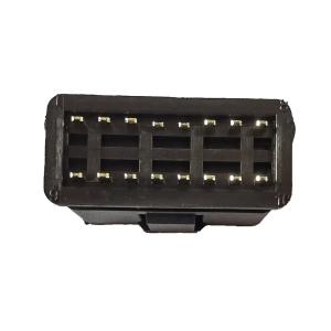 China 24V J1962 16pin OBD II OBD 2 OBD2 Male Connector Socket wholesale