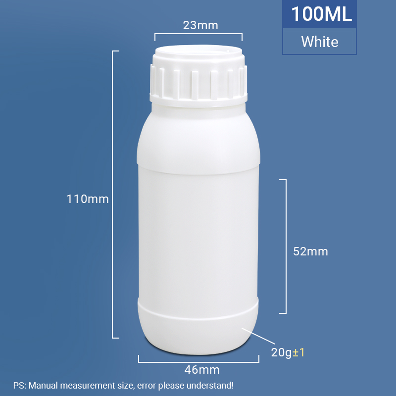 Corrosion Resistant UMASS COEX Plastic Bottle For Chemical Reagent Liquid Package 100ml