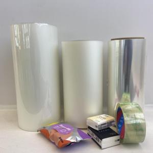 China 20 25 30 Micron Clear BOPP Polypropylene Film Flexible Transparent Printing Film wholesale