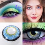 Enhancement Beauty Icy Gray Contact Lenses 3 Tone 8.5mm