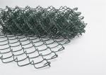 Green PVC Coated Chain Link Fence Waterproof Sports Fields Fencing