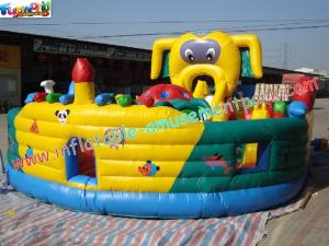 China Giant Fun City Games Inflatable Amusement Park 10Lx8Wx4H meter wholesale