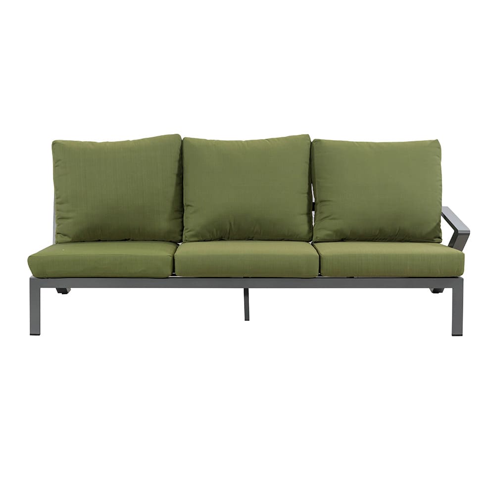 AJUNION Aluminum Frame Outdoor Corner Sofa Lounge Set Sectional Garden Furniture Set