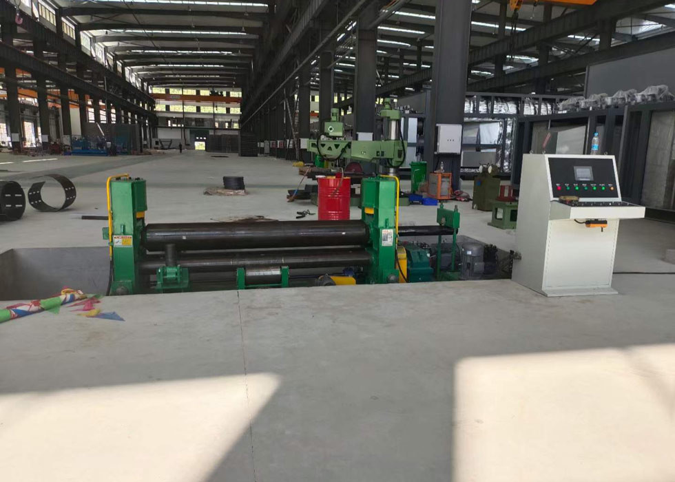 CNC Universal 3 Roll Plate Rolling Machine With Super High Power