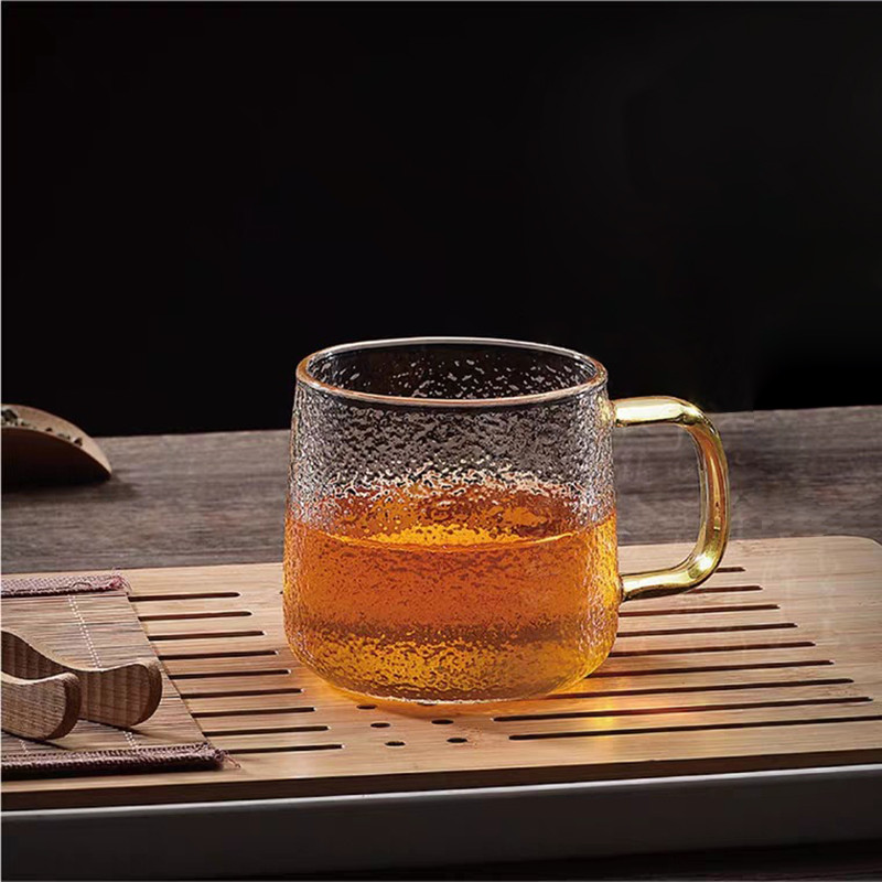 Eco Friendly Speckled Striped 250ml Personalized Glass Cup