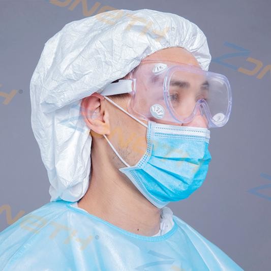 SF Microporous 35gsm Disposable Bouffant Surgical Caps