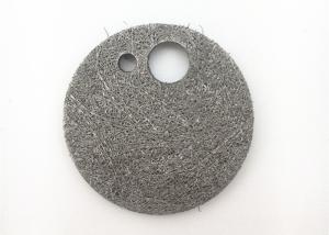 China High Porosity Stainless Steel Sintered Metal Fiber 70 Micron Round Shape wholesale