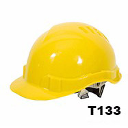 Industrial Head Protective Hard Hat with Fabric Belts and Sweatband T125 Custom Design