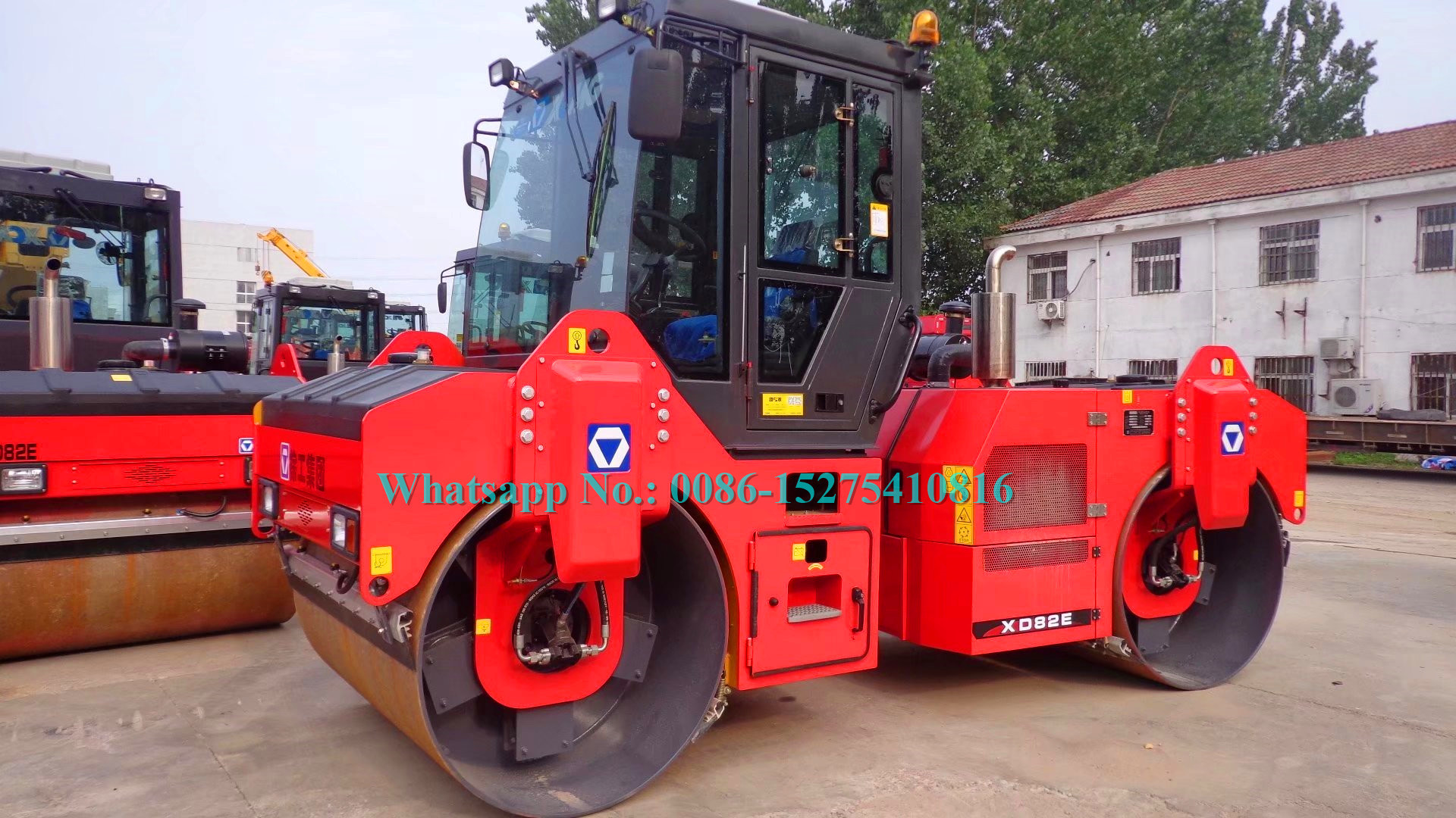 Tandem Road Construction Machinery Vibratory Road Roller 8000KG 1680mm Drum Width