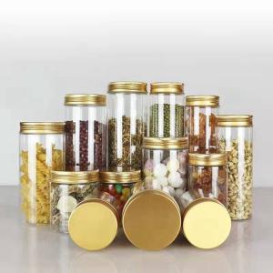 China Transparent Aluminium Lid Frosted Plastic Bottles 500g wholesale
