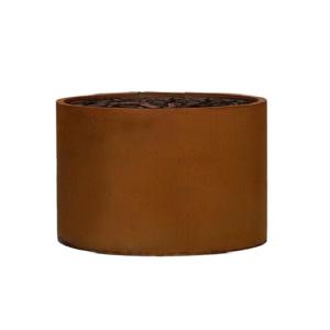 China Round corten steel flower planter metal durable flower pot wholesale