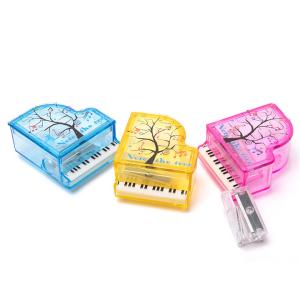 China Pink Cute Classroom Piano Kids Pencil Sharpener Mn Steel Bade wholesale