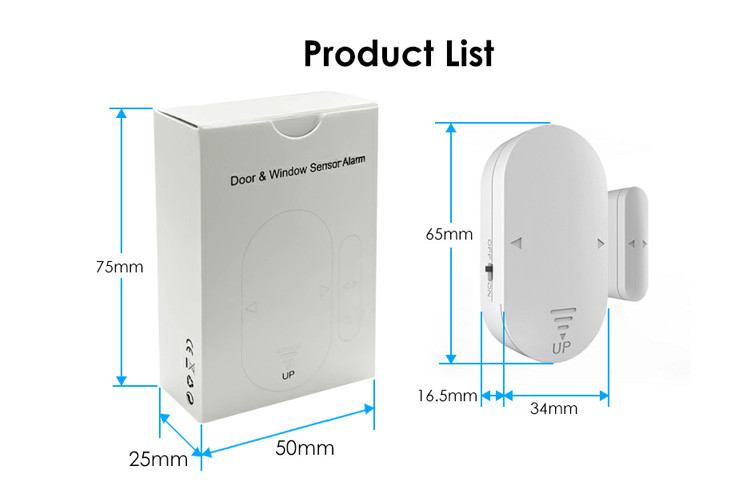 130dB Loud Magnetic Window and Door Alarm for Home Security and Kids Safety Wireless Burglar Window Door Sensor Alarm
