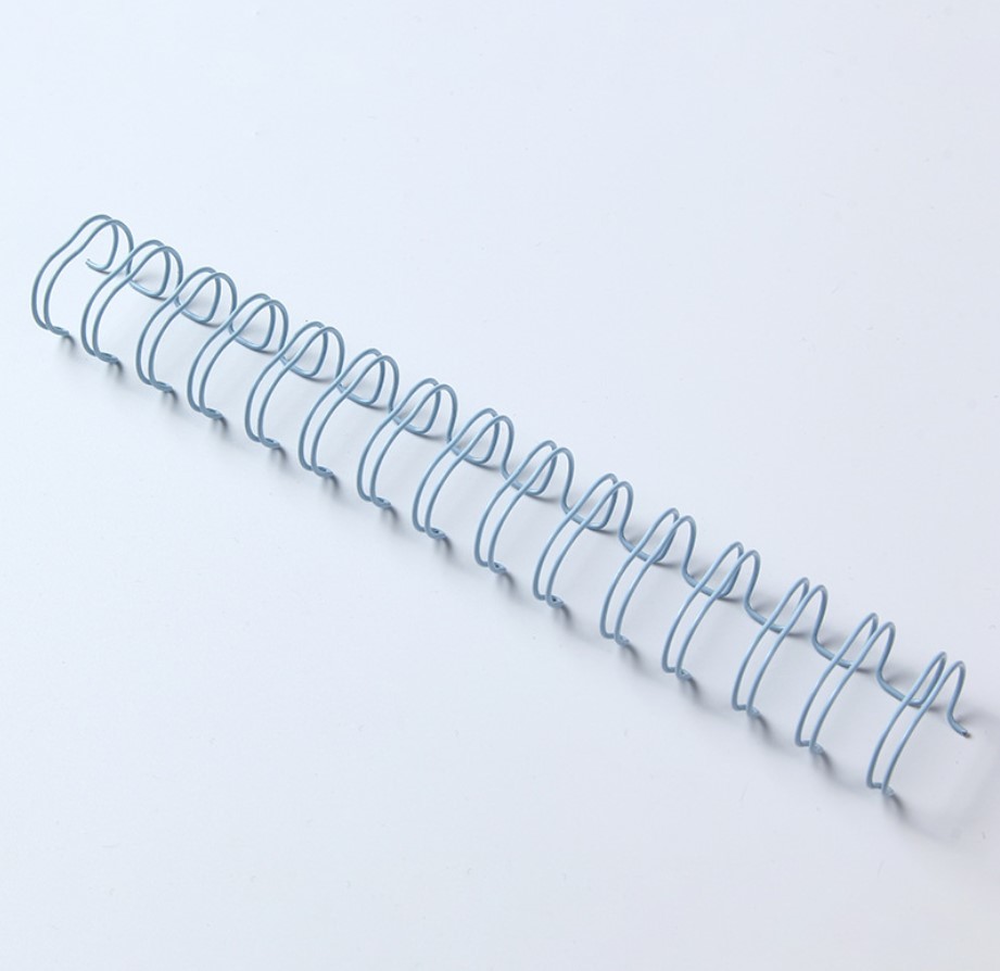 Nylon Coated 0.25'' Metal Spiral Wire , A4 Bookbinding Twin Ring Wire