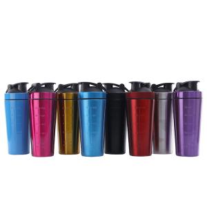 China Stainless Steel Gym Sipper Bottle Protein Water Bottle Powder Shaker 1000ml wholesale