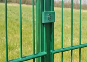 China Powder Coated 2D 6/5/6 Welded Double Loop Woven Wire Fence For Airport on sale
