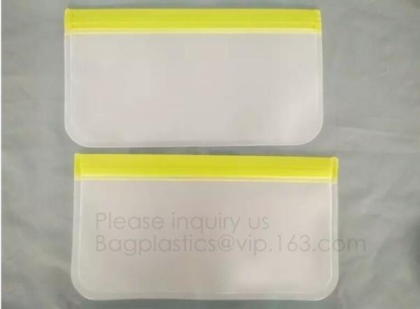 Oem reusable eco friendly peva plastic Zip lockk sandwich snack food storage bag