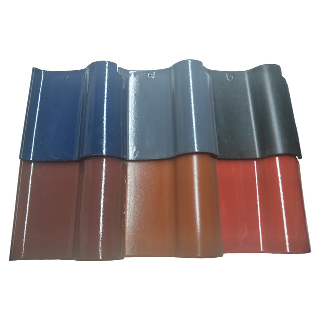 Spanish Coffee Brown Color Glazed Ceramic Roof Tiles Matt Surface 220*220mm