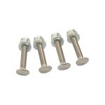 JIS M4 Stainless Steel Bolts 400MPa 4.6 Grade Bolts Sliver