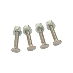 China JIS M4 Stainless Steel Bolts 400MPa 4.6 Grade Bolts Sliver wholesale