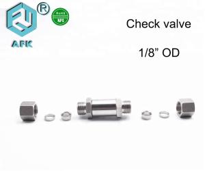 China Stainless Steel Double Ferrule Non Return Valve for Gas wholesale