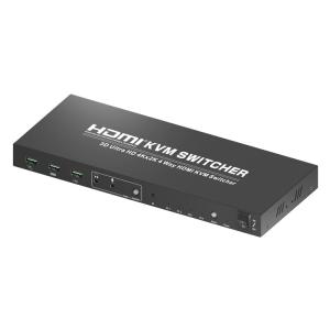 China Metal Housing 4 Port 30Hz HDMI DP KVM Switch wholesale