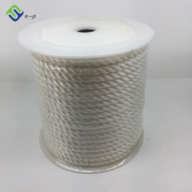 Nylon 3 Strand Hard Twisted Towing Rope 24mmx220m