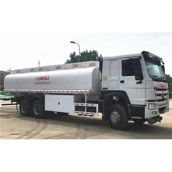 Euro 2 Fuel Tank truck Tanker , Sinotruk Howo 20000 Liters 6000 Gallon Diesel Oil Transporter